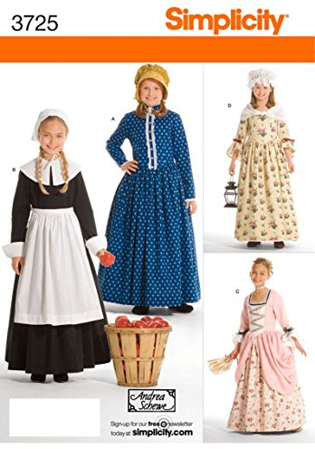 Simplicity Sewing Pattern 3725 HH Child and Girl Costumes