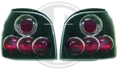 Rückleuchten SET Golf 3, Nur Limousine (Klarglas / Schwarz)
