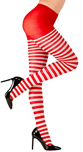 W WIDMANN MILANO Party Fashion - Strumpfhose, gestreift, 70 DEN, Halloween, Faschingskostüme