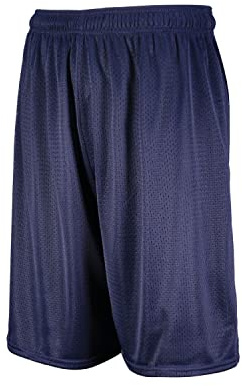 Russell Athletic Men's 9 Inch Mesh Short, Navy, Small