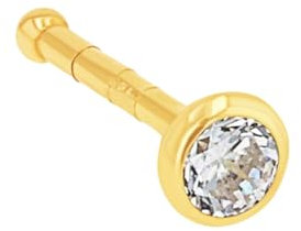Amor Nasenpiercing Damen Piercingschmuck, mit Zirkonia synth., 0,6 cm, Gold, Kommt in Schmuck Geschenk Box, 9037278