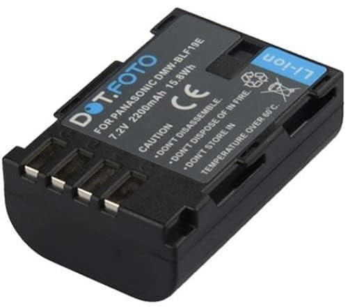 Dot.Foto DMW-BLF19, DMW-BLF19E Premium Grande Capacité 7.2v / 2200mAh Batterie Rechargeable pour Panasonic Lumix DMC-GH3, DMC-GH4 / DC-G9, DC-GH5, DC-GH5S DC-GH5M2