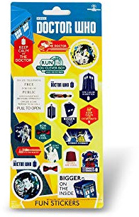 DOCTOR WHO Assorted 22-Piece Sticker Sheet Set