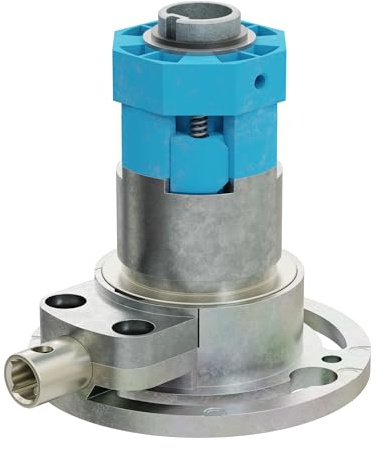 DIWARO® K016 Rolladengetriebe | Untersetzung 3:1 rechts | Antrieb 6mm Innenvierkant | Kurbelgetriebe, Kegelradgetriebe für SW 40 Rolladen Stahlwelle im Rolladenkasten