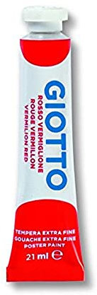 Giotto, Temperafarbe, zinnoberrot, 11.5 x 2.2 x 10.3 cm, 6-Einheiten