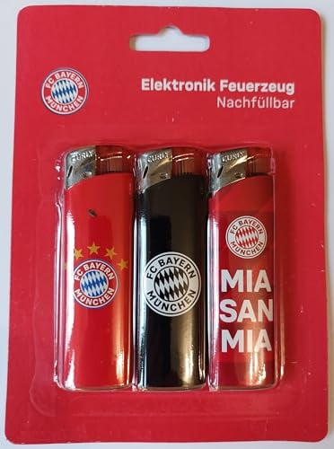 FC Bayern München Feuerzeug Electronic 3er-Set