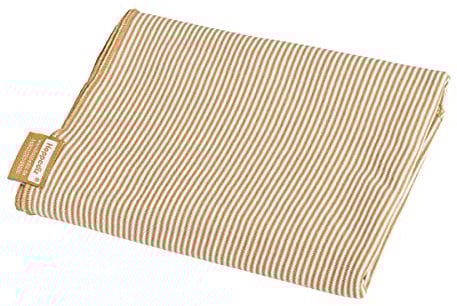 Hoppediz Premium Pucktuch aus Bio-Baumwolle - Vielseitige Kuscheldecke & Babydecke, Ideal als Schmusetuch, Erstlingsdecke & Schnuffeltuch, natur-weiß