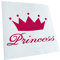 Kiwistar - Autoaufkleber - Pink - 16x11cm Princess - Heckscheibe Auto Aufkleber wetterfest für Kfz LKW Mofa Truck - Sticker außen selbstklebend Tuning Zubehör für Fenster Fahrzeug Scheibe