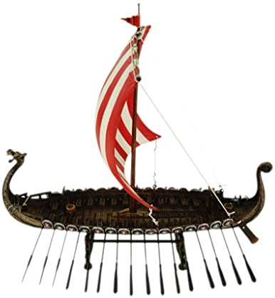 VOGLER Joh. Vogler GmbH Wikingerschiff mit Drachenkopf Figur Wikingder Boot Vikings Boat