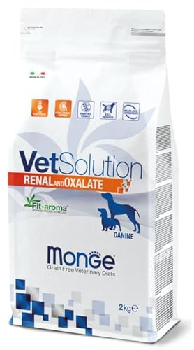 MONGE Vetsolution Cane Renal und Oxalat KG. 2 Trockenfutter für Hunde