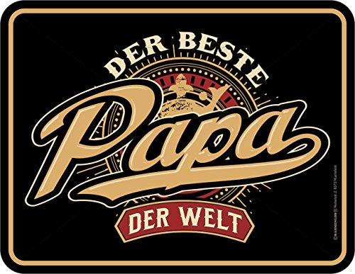 Original Rahmenlos® Blechschild für den besten Papa der Welt