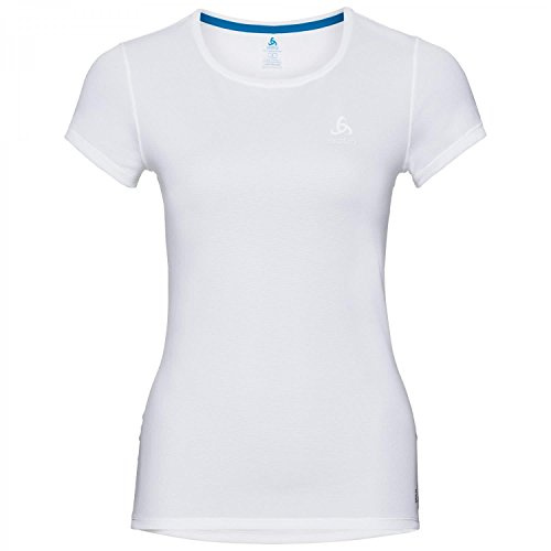 Odlo Damen Unterhemd SUW TOP Crew neck s/s ACTIVE F-DRY LIGHT, white, XS, 140901