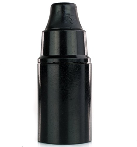 3x Stück - E14 Retro Lampenfassung aus Bakelit, Fassung Glattmantel schwarz mit Klemmnippel