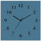 ARTLAND Wanddeko Wanduhr ohne Tickgeräusche Alu Funkuhr 30x30 cm Quadratisch Lautlos 12 Ziffern Farbig Schlichtes Design Grau S7KG