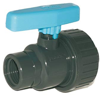 well2wellness® PVC-Kugelhahn als Uniblock mit 2 x Innengewinde 1 1/2 (50mm) (200005-4)