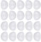 HEALLILY 50 Stück Halbe Schaumkugeln 6 cm Glatte Runde Styroporschaumkugeln Halbkreisschaumkugeln Modellieren von Styroporkugeln für DIY Craft Holiday Ornamente Hochzeitsschule