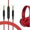 GEEKRIA Audio Cable with Mic Compatible with Sony WH-1000XM6/1000XM5/1000X4, XB920N/XB910N, MDR-XB950BT Headphones, 3.5mm Replacement Stereo Cord with Inline Microphone (4 ft/1.2 m)