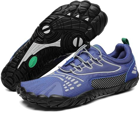 SAGUARO Barfußschuhe Herren Barfuss Schuhe Damen Sommer Outdoor Barfussschuhe Leicht rutschfest Barefoot Shoes for Women Men, Verkehr Blau 44EU