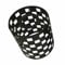 DC VOLTAGE Industrial Metal Bulb Guard Drum Shaped Lamp Shades for Ceiling Pendant Lights Indoor Easy Fit Wire Cages for Kitchen Hallways Living Room (Black)