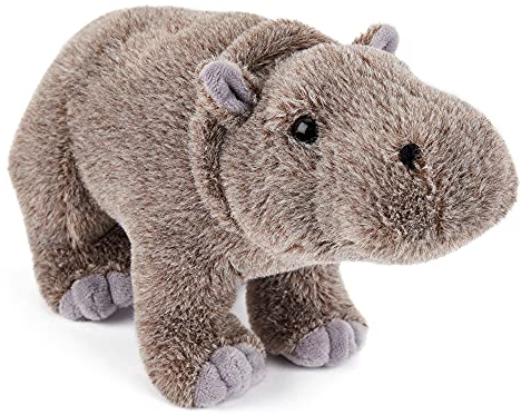 Zappi Co Plüsch Kinder Kuscheltier Weiches Kuschel Plüschtier - Teil der Safari-Tiere-Kollektion, Perfekt für Kinder(22cm)(Pygmäen-Flusspferd)