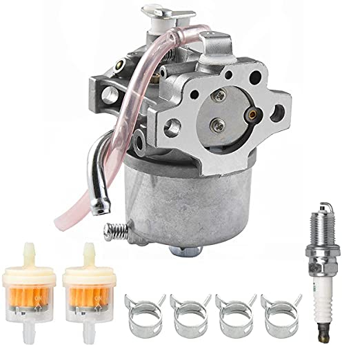 ZAMDOE Carburatore per John Deere 14SB JE75 JX75 JX85 tosaerba uomo a terra da 21 pollici, per Kawasaki FC150V 4 tempi motore, sostituisce #15003-2364, con candela
