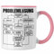 Trendation - Ingenieur Geschenk Tasse Mathematiker Kollege Maschinenbau Spruch Geschenkidee Männer (Rosa)