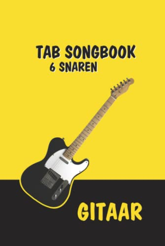 TAB Notitieboek voor gitaristen/elektrische gitaar 6 snaren – Songbook met tabulatuur: Leren, compositie en songwriting