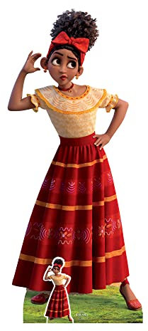 STAR CUTOUTS SC4109 Dolores Encanto Lifesize Cardboard Cutout With Free Mini 2pc Party Decoration & Gift