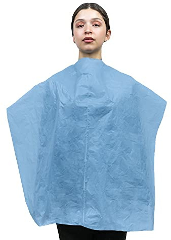 Areso – Capas Desechables para Peluqueria 100 Unidades en Rollo, Capa de Plastico para Tinte de Pelo en Mujer y Hombre, Color Blanco