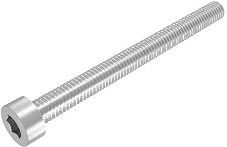 SECCARO Lot de 20 vis cylindriques M8 x 90 mm, en acier inoxydable V2A VA A2, DIN 912 / ISO 4762, à six pans creux, filetage complet