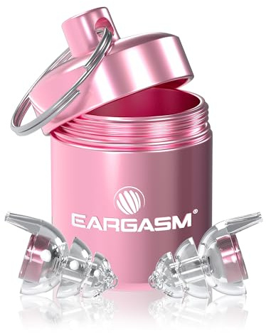 Eargasm Smaller Ears Pink Earplugs for Concerts, Festivals, Musicians, Night-Life, Motorcycle Hearing Protection - Reusable Ear Plugs for Small Ear Canals, High Fidelity Noise Reduction up to 21 dB
