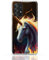 CoverHeld Hülle für iPhone 8 Handyhülle Schutzhülle aus Silikon TPU Softcase mit Motiv 3477 graues Einhorn Flammen