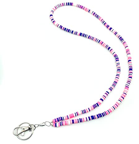 Sopopal Unisex-Erwachsene Beadsclay518 Notfallarmband, Boho Violett, Fits Most