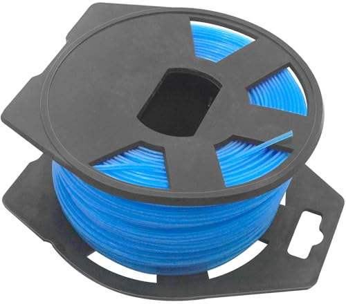Zeqeey Replacement Grass Nylon Trimmer Line 1.6mm x 100m Round Strimmer String Cord Rope with Spool for Garden Grass Cutter Electric Trimmers, Blue