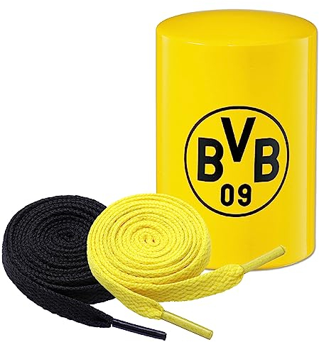 King of Trade BVB Flaschenöffner Push und Pull + 2 Paar Fan-Schnürsenkel