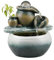 Tuzsocr Zimmerbrunnen Wasserfall, Tischbrunnen mit rollender Kugel, entspannender Zen-Brunnen, buntes LED-Licht, Feng Shui Glück – ideal für Meditation, Geschenkidee für Damen und Herren