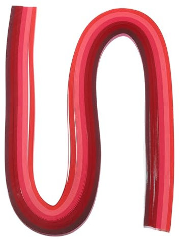 PATIKIL 120 Stück Quilling-Streifen Papier 3/16(5mm) 21 Origami-Papier Quilling-Streifen für Kunst DIY Handwerk Weihnachten, Rot