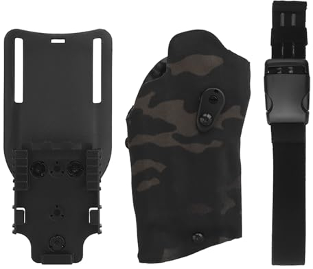 Zhongren P320 - Funda táctica para pistola de airsoft compatible con luces X300/X300U, funda de liberación rápida, adaptador de montaje rápido, cubierta de pierna, accesorios militares de caza,