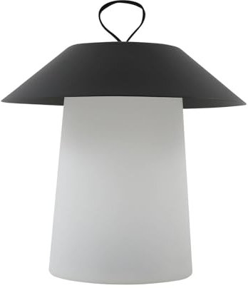 Lindby LED Akkutischlampe, dimmbare Akku Tischlampe kabellos mit Touchdimmer aufladbare tragbare Tischleuchte Outdoor Garten IP44