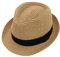 YJZQ Chapeau de Paille Style Panama pour Enfant été Casquette Pliable Chapeau de Soleil pour Plage Garçon Panama Traditionnel pour tête 52-53cm Kaki