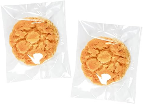 Cherodada Zellophantüten für Geschenkverpackungen, Süßigkeiten, Kekse, Pralinen, Popcorn, 7,6 x 7,6 cm, transparent, 200 Stück