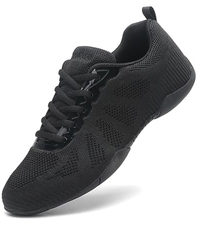 Cheerleading Chaussures De Pom-Pom Girl pour Filles Chaussures De Cheer Légères pour Femmes Sneakers De Danse Jazz Gymnastique Yoga Compétition…