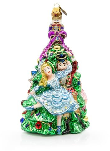 Jay Strongwater Clara and The Nutcracker Glass Ornament - SDH20094-250