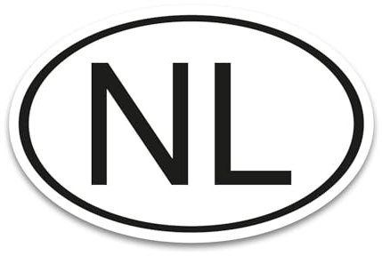 NL Aufkleber Länderkennzeichen Niederlande 17,5 x 11,5 cm DIN genormt - kfz794