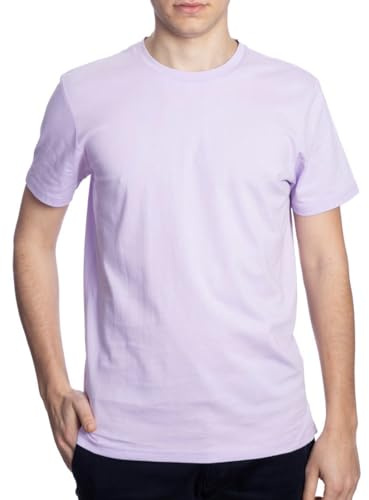 BAKER'S - T-Shirt Mezza Manica in Cotone (Lilla, Taglia XL)