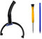Knomix Headband Hanger Bracket Swivel Hinge Replacement Parts for Sony WH-1000XM5 Headphone (Black-Left)