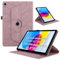 Custodia per iPad (A16) 11th Generation 11 Pollici 2025/ iPad 10th Generation 2022 10.9 Pollici 2022 PU Flip Tablet Case con Supporto Girevole di 360° Protettiva Cover AntiGraffio Antiurto, Rosa Oro