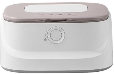 Baby Wipe Warmer, 80pcs Larger Capacity Wipe Dispenser, 15-Min Fast Heating Modes, with Diaper Temperature 3 Sil Wipe Warmer