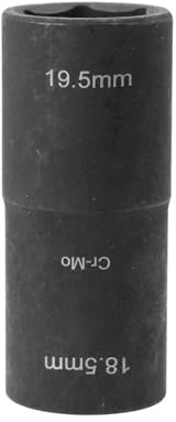 FortuneGlobe Clé à percussion - Douilles 18,5 mm - 19,5 mm，Doubles têtes 1/2 -Clé à écrou de roue - Outil de changement de pneu-Convient pour tous les modèles
