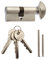 ERA 4103-51 35 x 35mm 6-Pin Euro Profile Cylinder and Thumbturn - Satin, Grey
